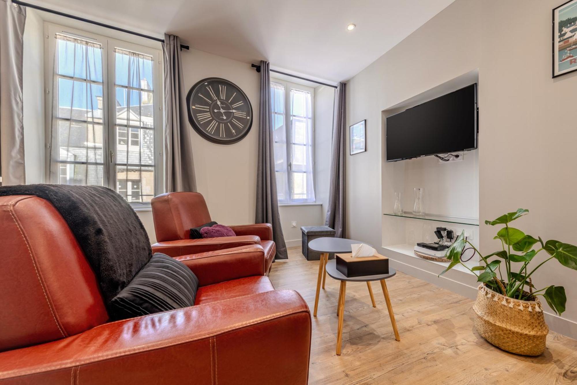 Appartement Du Theatre Morlaix Bagian luar foto