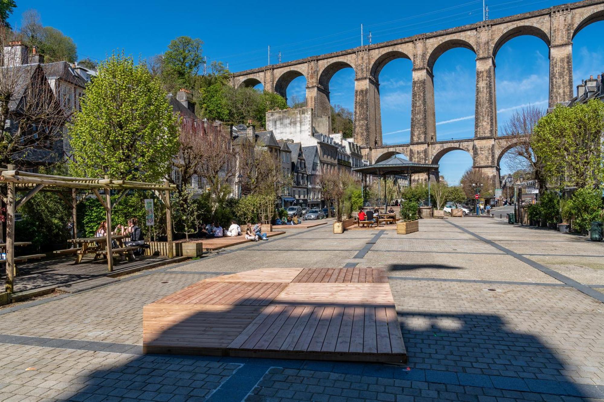 Appartement Du Theatre Morlaix Bagian luar foto